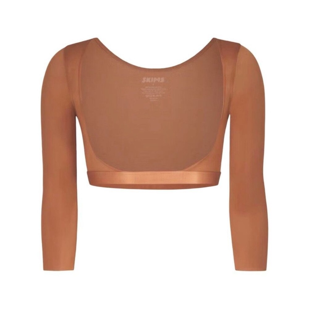 NWT SKIMS Barely There Open Bust Arm Shaper Clay XXS